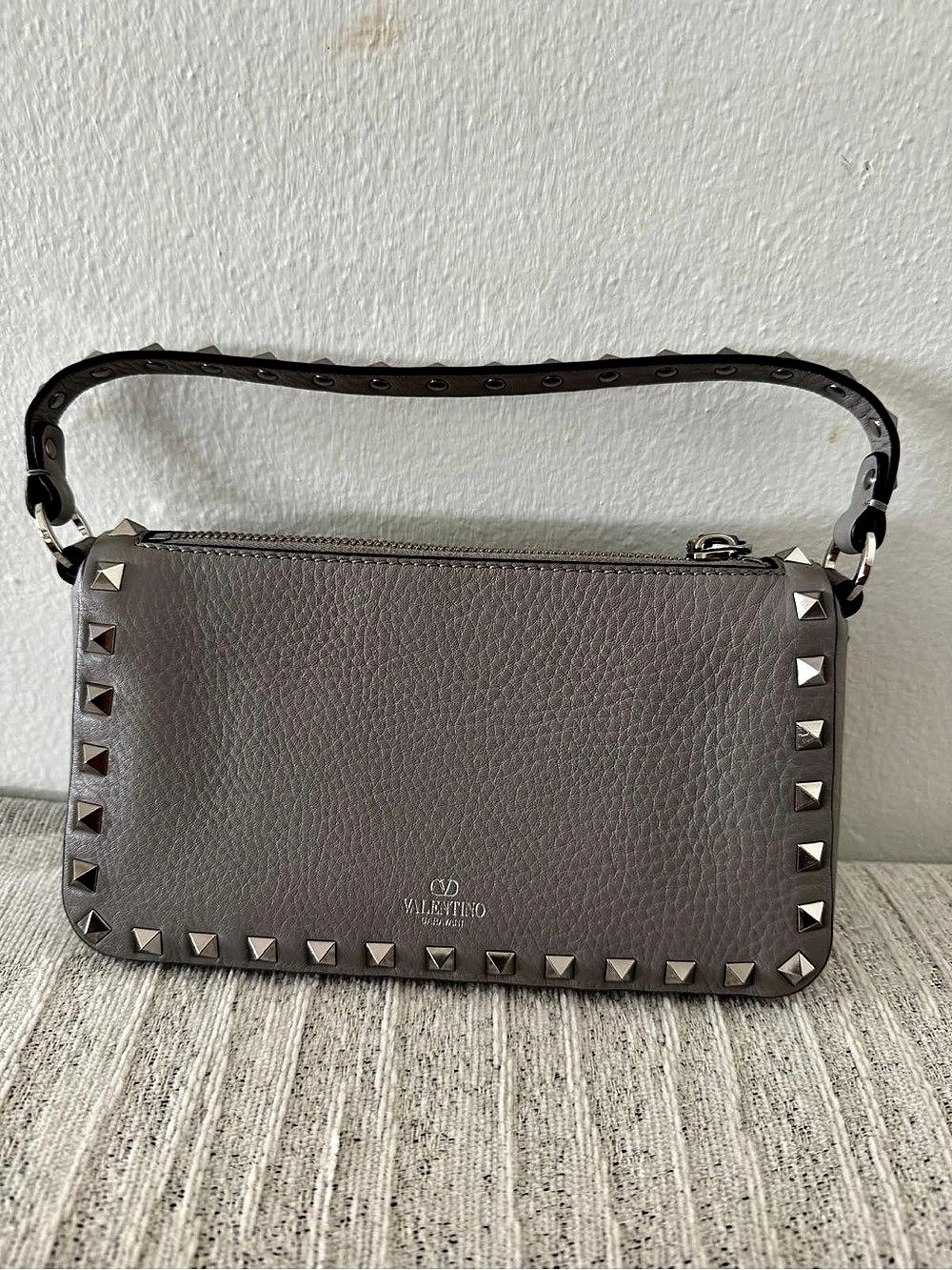 Valentino Garavani Rockstud Crossbody Bags Gray